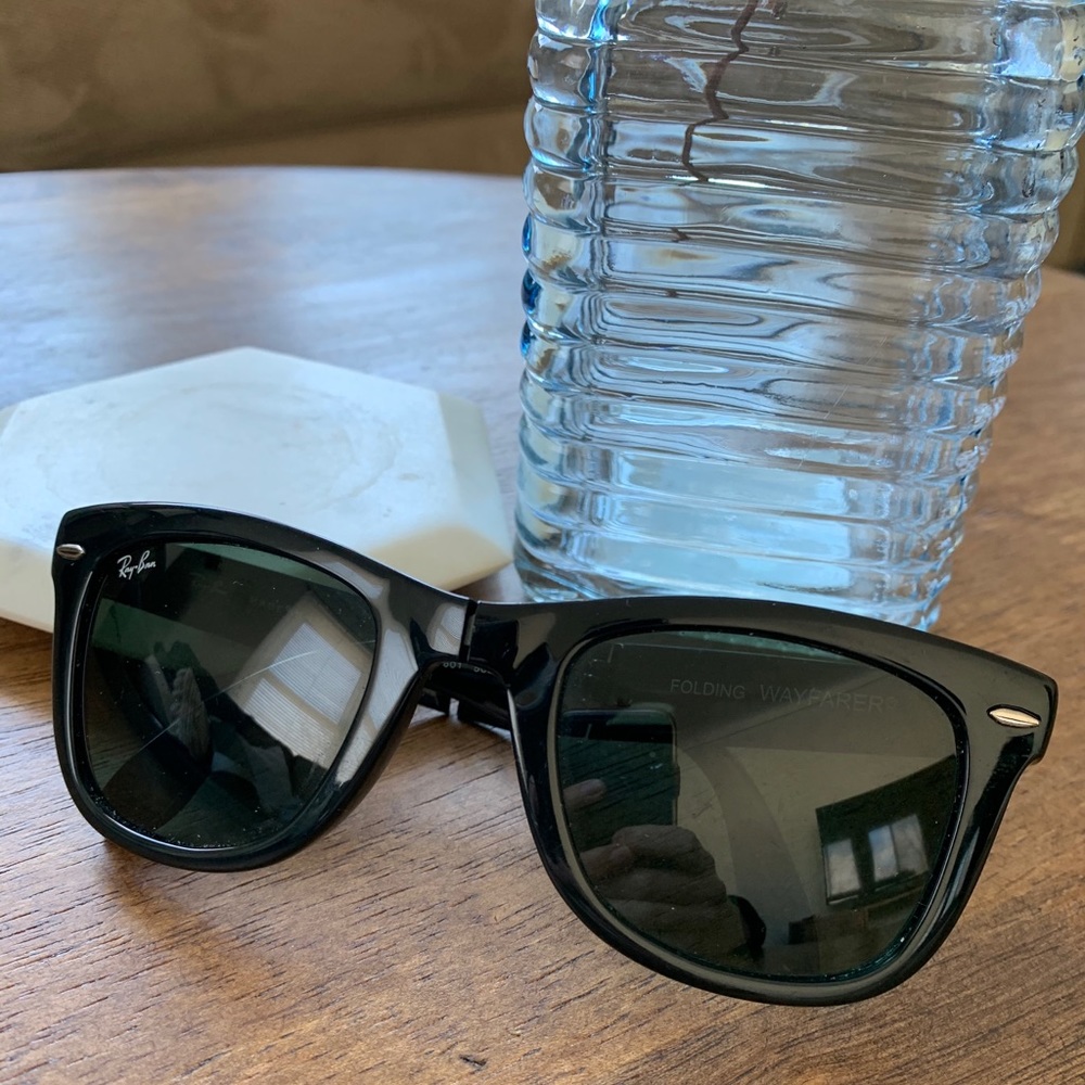 Black Ray-Ban Folding Wayfarer